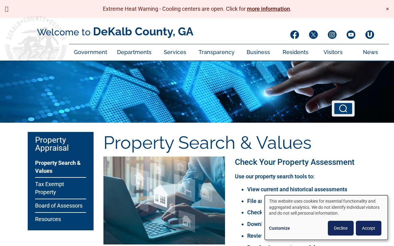 Chamblee public records property appraisal search gateway